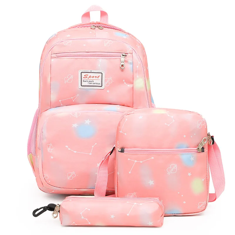 3 шт./набор школьный рюкзак с цветочным принтом школьные рюкзаки для девочек