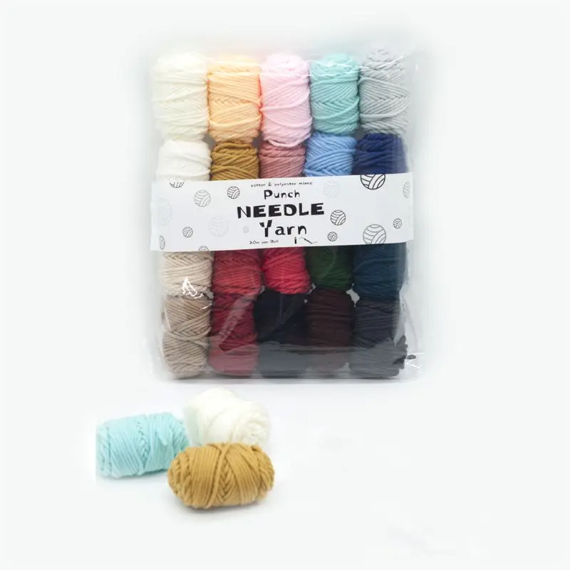 20 Colors Embroidery Cross Stitch Punch Needle Felting Thread Yarn Fabric Cloth 45BE
20 Colors Embroidery Cross Stitch Punch Needle Felting Thread Yarn Fabric Cloth 45BE