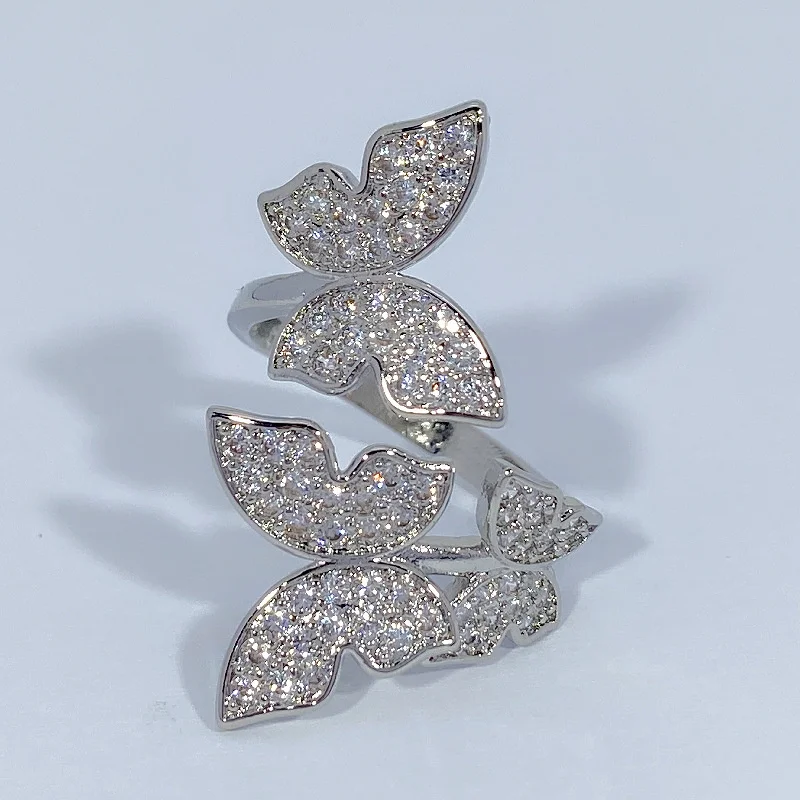 Classic Zircon Rose Gold Butterfly Ring For Lady Bridal Wedding Accessories Trendy 925 Sterling Silver Ring Women Jewelry Open
Classic Zircon Rose Gold Butterfly Ring For Lady Bridal Wedding Accessories Trendy 925 Sterling Silver Ring Women Jewelry Open