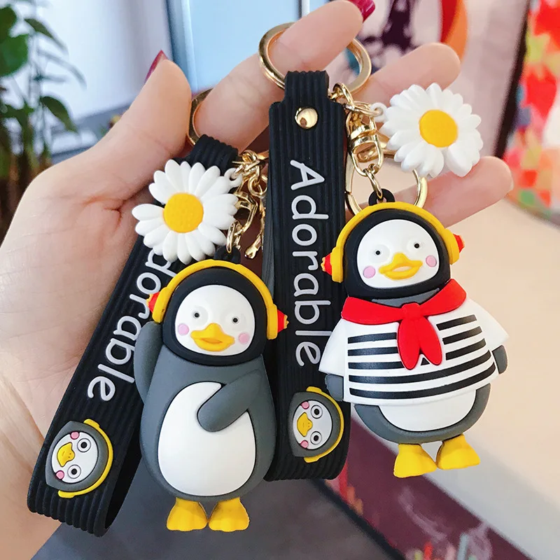Cartoon Drop Glue Penguin Keychain Girl Cute Girl Heart Doll Car Key Chain Package Pendant Wholesale Keyring
Cartoon Drop Glue Penguin Keychain Girl Cute Girl Heart Doll Car Key Chain Package Pendant Wholesale Keyring