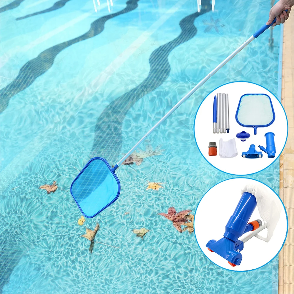 Pool Cleaning Kit Swimming Pool Maintenance Tool Suction Heads Cleaning Net Kit Durable Cleaning Tool Pool Vacuum Cleaning Kit
Pool Cleaning Kit Swimming Pool Maintenance Tool Suction Heads Cleaning Net Kit Durable Cleaning Tool Pool Vacuum Cleaning Kit