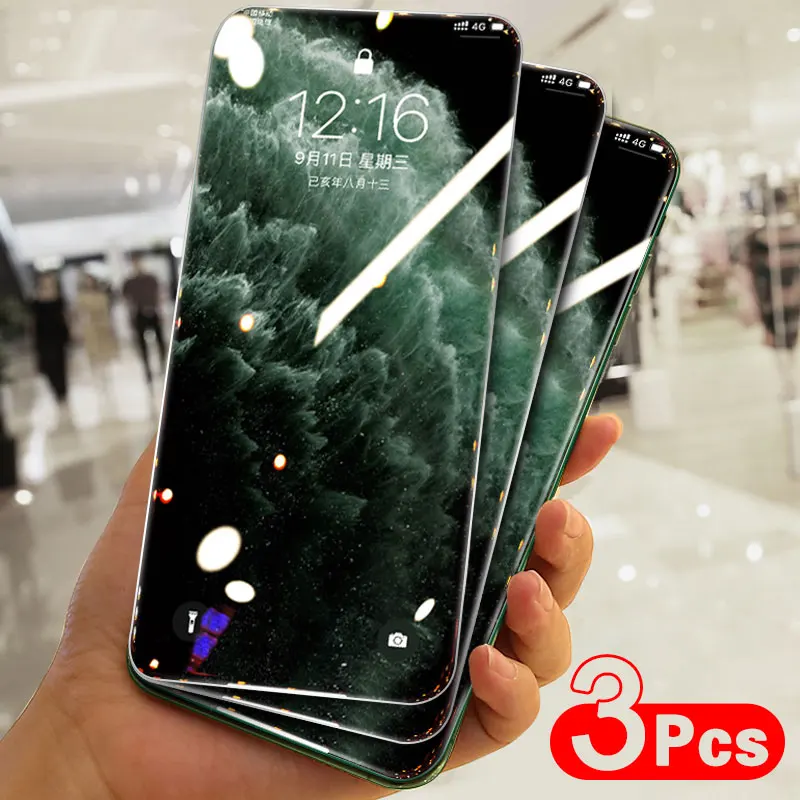 3Pcs Cover Tempered Glass on The For iphone 11 Pro Max Glass iphone X 5s 6 7 8 Plus Screen protector Film For iphone X XR XS Max
3Pcs Cover Tempered Glass on The For iphone 11 Pro Max Glass iphone X 5s 6 7 8 Plus Screen protector Film For iphone X XR XS Max