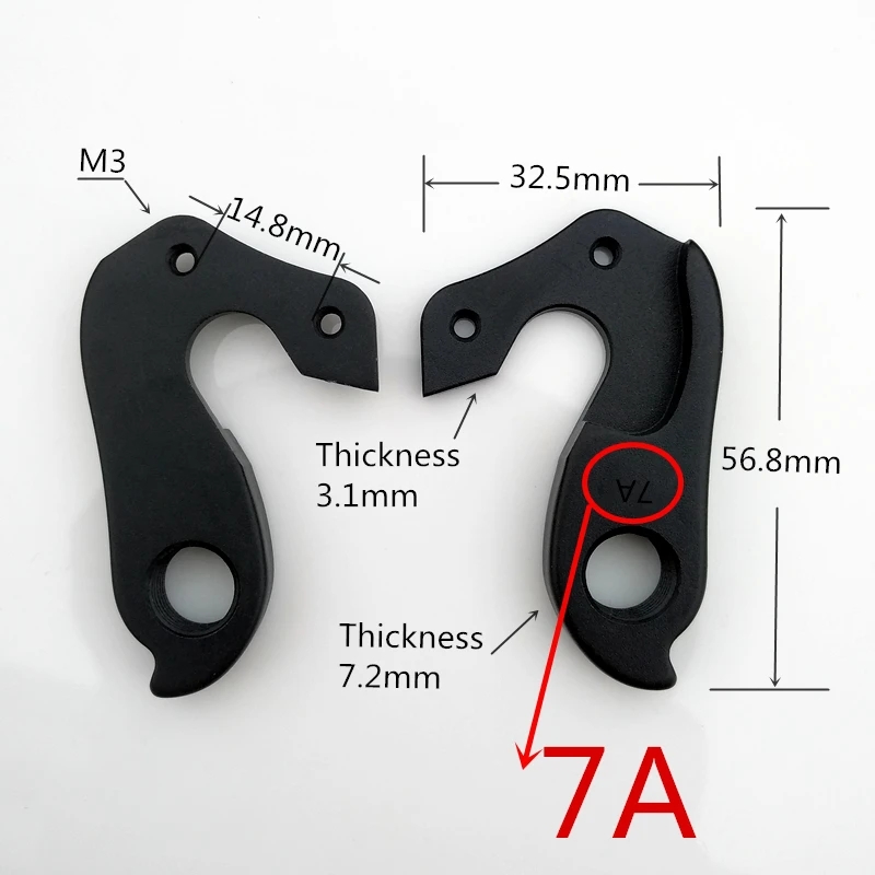 5pc Bicycle gear rear derailleur hanger For Specialized Tarmac Expert Roubaix Shiv long S-Works Amira Venge Long Version dropout
5pc Bicycle gear rear derailleur hanger For Specialized Tarmac Expert Roubaix Shiv long S-Works Amira Venge Long Version dropout