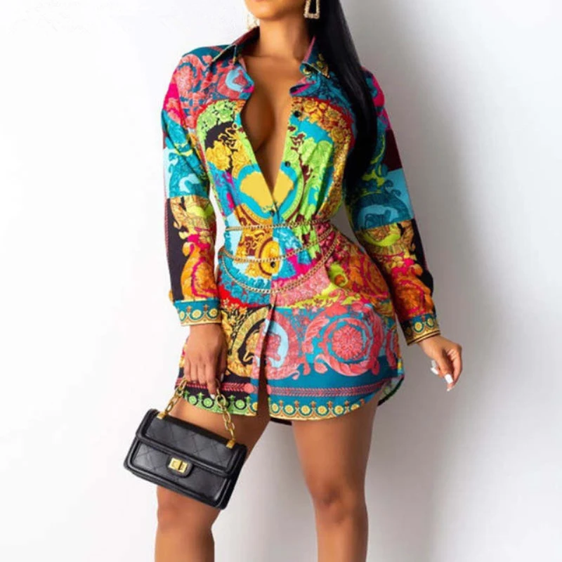 2021 Trendy African Dresses for Women Dashiki Shirt Dress Long Sleeve Floral Shirts Blouse Tops Sexy Woman Shirt Dress
2021 Trendy African Dresses for Women Dashiki Shirt Dress Long Sleeve Floral Shirts Blouse Tops Sexy Woman Shirt Dress