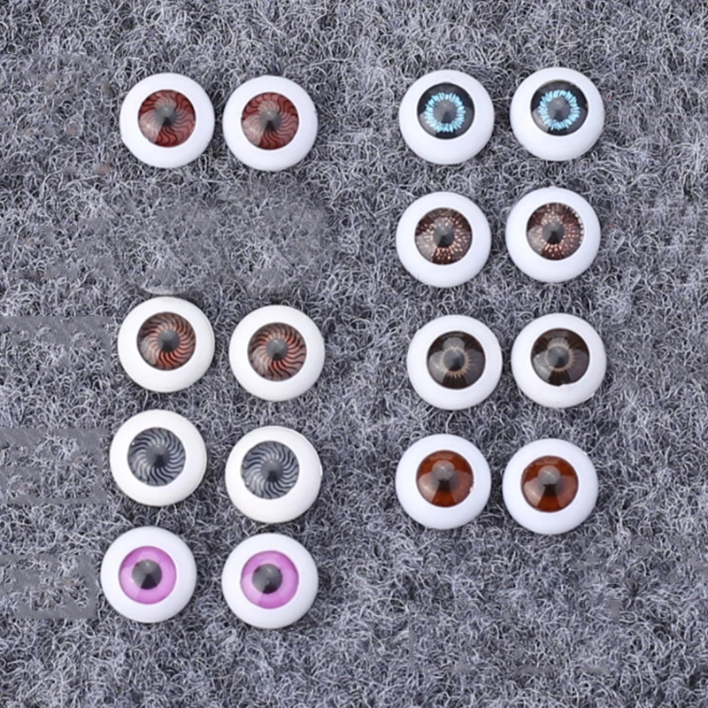Глаза bjd 8 пар 10 мм для кукол 16 см ob11 аксессуары игрушек 3D глаза сделай сам игрушка