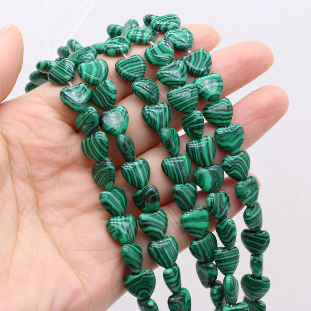 Natural Stone Beads Heart Shapes Malachite Exquisite Loose Spacer Beaded For Jewelry Making DIY Bracelet Necklace Accessories
Natural Stone Beads Heart Shapes Malachite Exquisite Loose Spacer Beaded For Jewelry Making DIY Bracelet Necklace Accessories