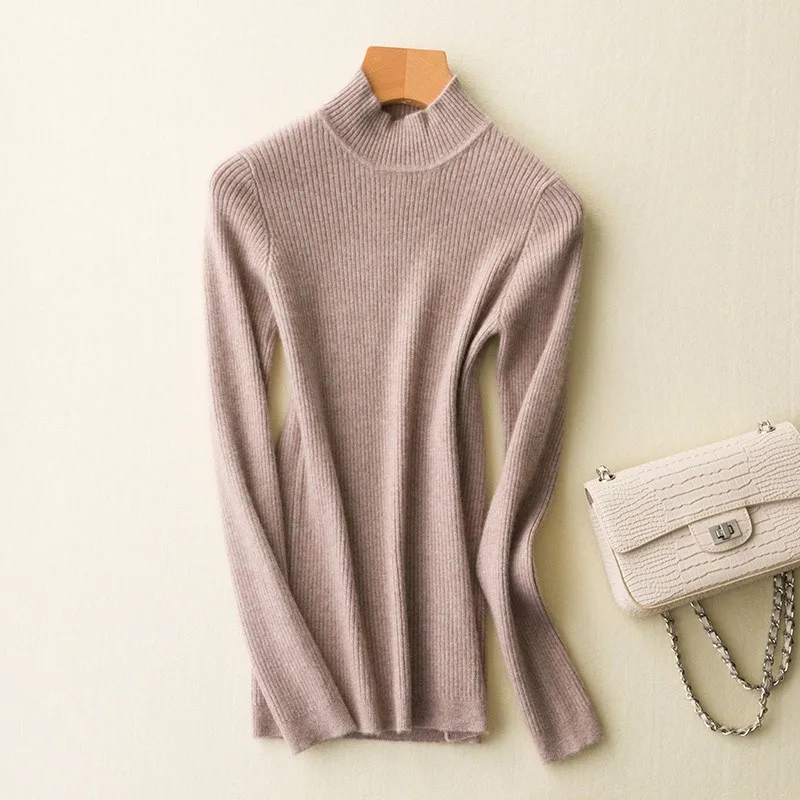New High Quality Autumn Winter Pullover Half High Neck Women Wool Sweater Computer Knitted Casual Pullovers Cashmere Size S-2XL
New High Quality Autumn Winter Pullover Half High Neck Women Wool Sweater Computer Knitted Casual Pullovers Cashmere Size S-2XL