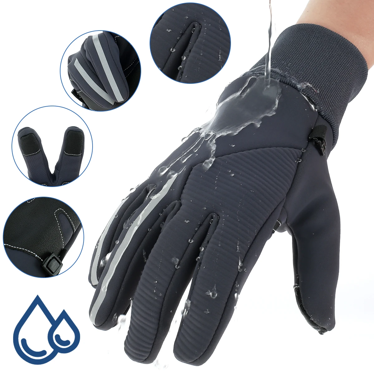 Winter Outdoor Gloves Touch Screen Running Glove Warm Touch Screen Gym Fitness Full Finger Gloves For Men Women Windproof Gloves
Winter Outdoor Gloves Touch Screen Running Glove Warm Touch Screen Gym Fitness Full Finger Gloves For Men Women Windproof Gloves