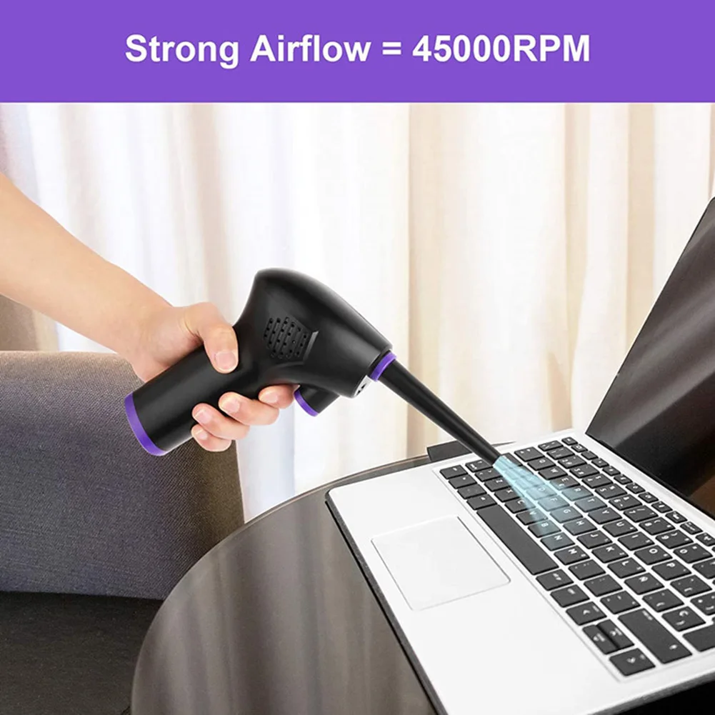 45000 RPM Cordless Air Duster Compressed Air Blower Cleaning Tool For Computer Laptop Keyboard Electronics Cleaning For Camera
45000 RPM Cordless Air Duster Compressed Air Blower Cleaning Tool For Computer Laptop Keyboard Electronics Cleaning For Camera