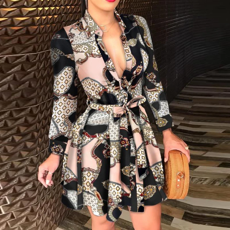2021 Autumn Summer Elegant Dress Sexy V-neck Long Sleeve Chain Printed Buttons A-line Dress Women Fashion Party Dresses Vestidos
2021 Autumn Summer Elegant Dress Sexy V-neck Long Sleeve Chain Printed Buttons A-line Dress Women Fashion Party Dresses Vestidos