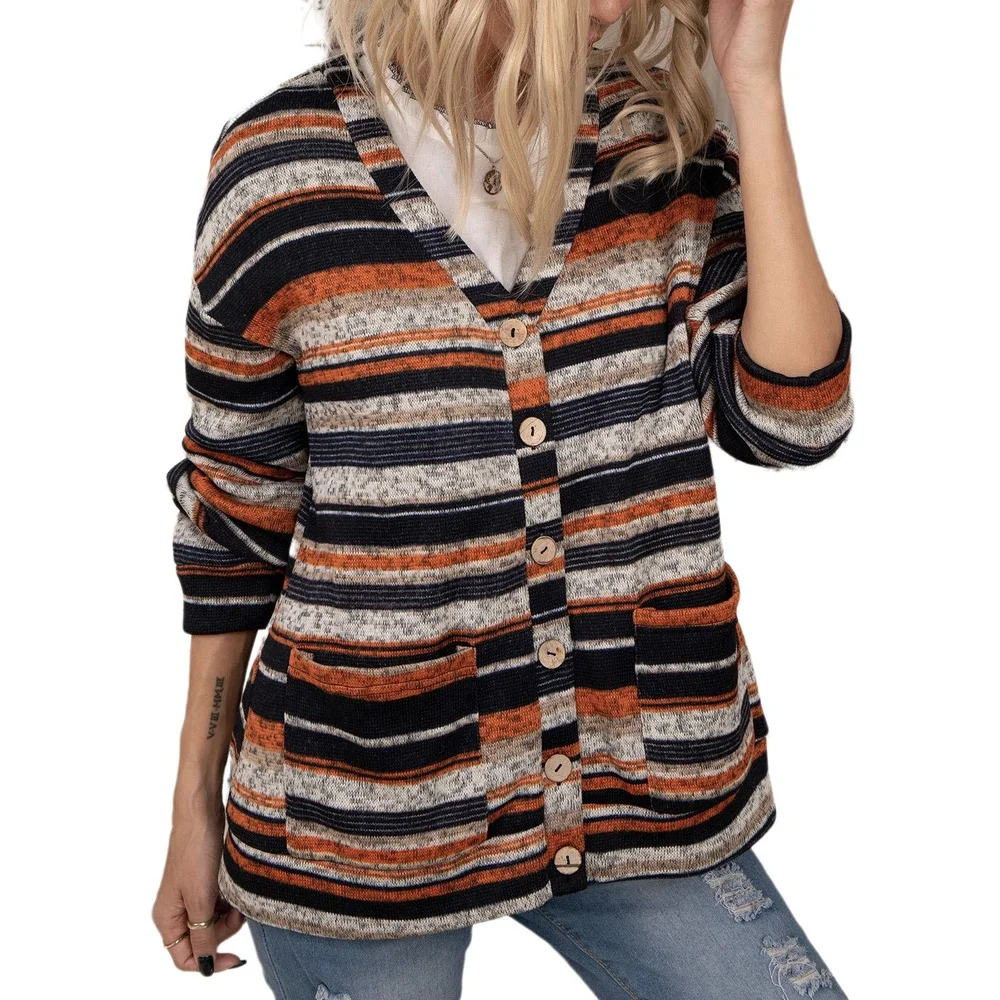 Vintage Office Lady V-neck Pockets Oversize Cardigan Coat Women Tops Casual Long Sleeve Striped Patchwork Y2K Cardigan 4XL 5XL
Vintage Office Lady V-neck Pockets Oversize Cardigan Coat Women Tops Casual Long Sleeve Striped Patchwork Y2K Cardigan 4XL 5XL