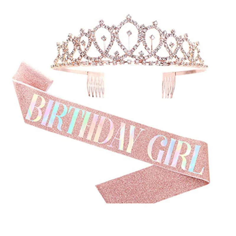 Rhinestone Crystal Crown Tiara Ribbon Belt Crown Birthday Party, Holiday Event Wedding Decoration Princess Decoration
Rhinestone Crystal Crown Tiara Ribbon Belt Crown Birthday Party, Holiday Event Wedding Decoration Princess Decoration