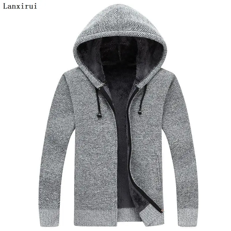 Fashion Wind Breaker Jackets Men Stand Collar Thicken Fleece Jacket Solid Knit Overcoat Cardigan Male Coat Brand Men's Clothing
Fashion Wind Breaker Jackets Men Stand Collar Thicken Fleece Jacket Solid Knit Overcoat Cardigan Male Coat Brand Men's Clothing