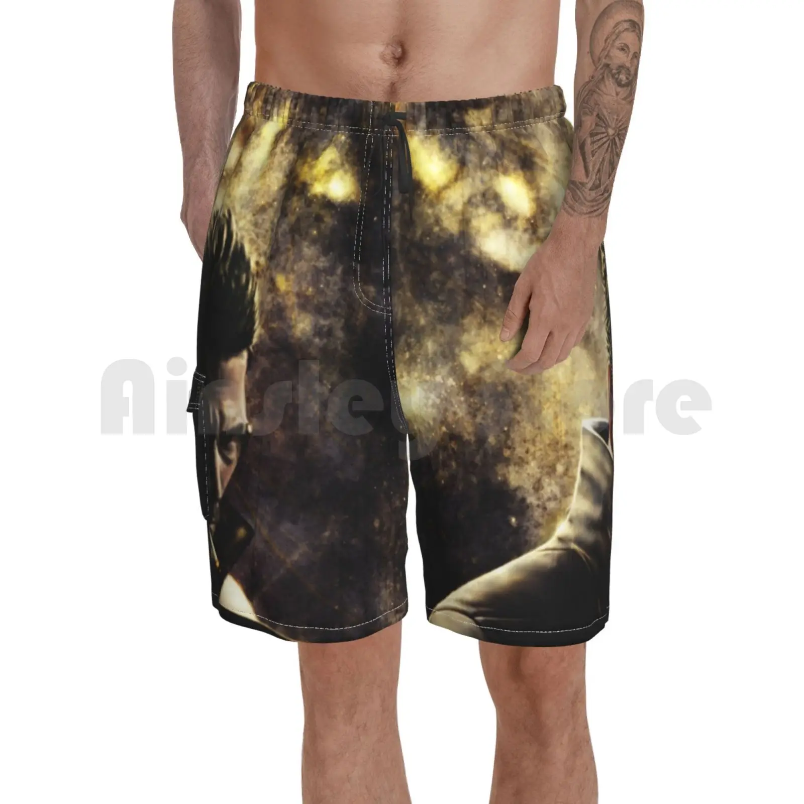 Ex-Adam Jensen Beach Shorts Men Beach Pants Swim Trunks Adam Jensen Ex Games Fanart Portrait Ex Mankind Divided Ex 
Ex-Adam Jensen Beach Shorts Men Beach Pants Swim Trunks Adam Jensen Ex Games Fanart Portrait Ex Mankind Divided Ex