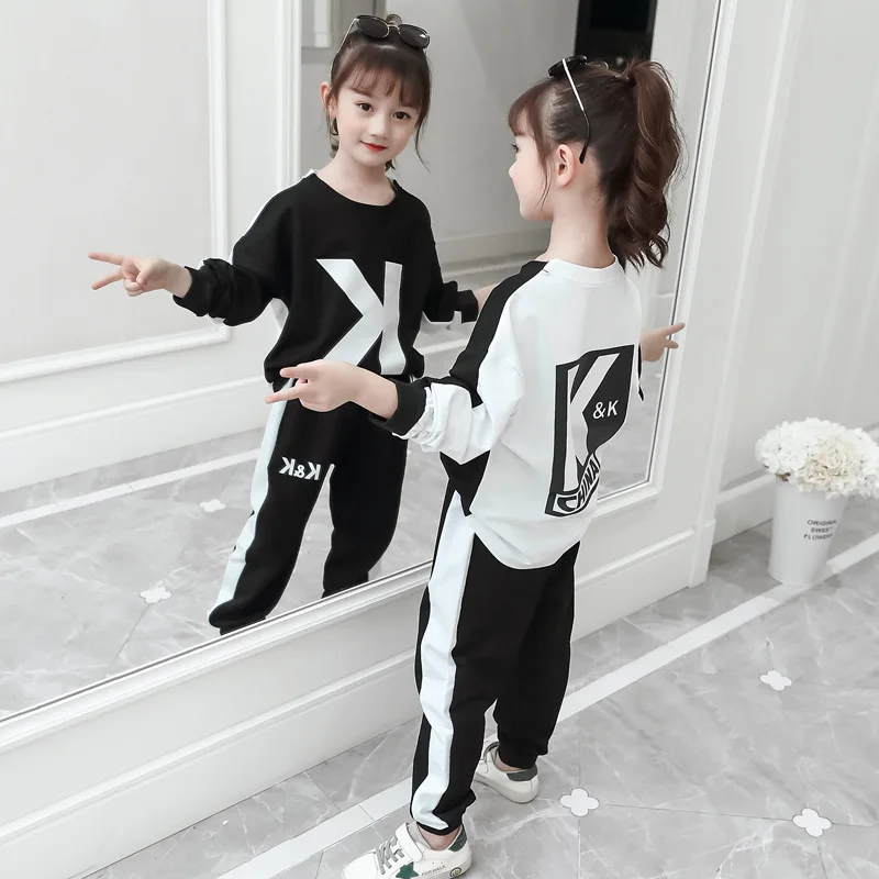 Girls Suits Sweatshirts +Pants 2021 Letters Kids Spring Autumn Teenagers Cotton Outfits Children Clothing Sets Jogging Suit
Girls Suits Sweatshirts +Pants 2021 Letters Kids Spring Autumn Teenagers Cotton Outfits Children Clothing Sets Jogging Suit