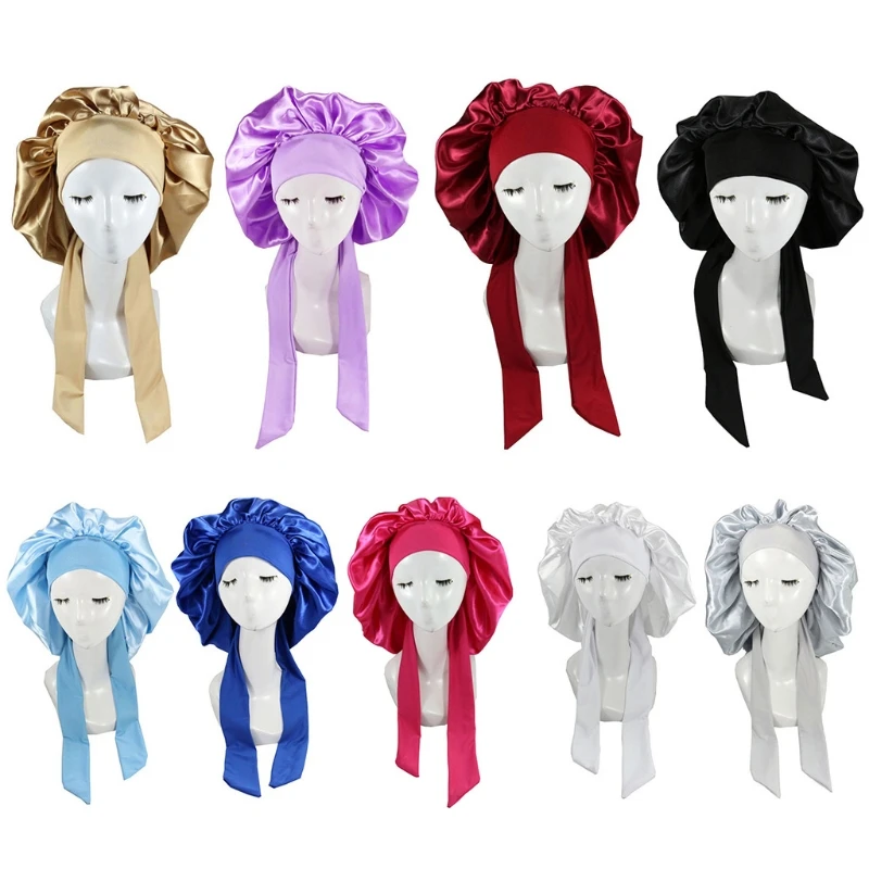Y166 Womens Silky Soft Shower Head Cover Satin Turban Headscarf Girls Night Sleeping Hats Hair Bonnet
Y166 Womens Silky Soft Shower Head Cover Satin Turban Headscarf Girls Night Sleeping Hats Hair Bonnet