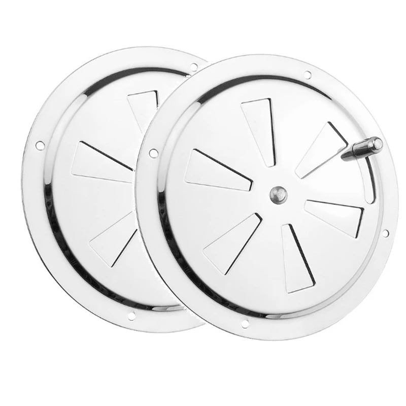 2Pcs Round Air Louver Vent & Side Knob Opening Grille Cover Marine Boat RV 316 Stainless Steel Louvered Vent 5Inch
2Pcs Round Air Louver Vent & Side Knob Opening Grille Cover Marine Boat RV 316 Stainless Steel Louvered Vent 5Inch