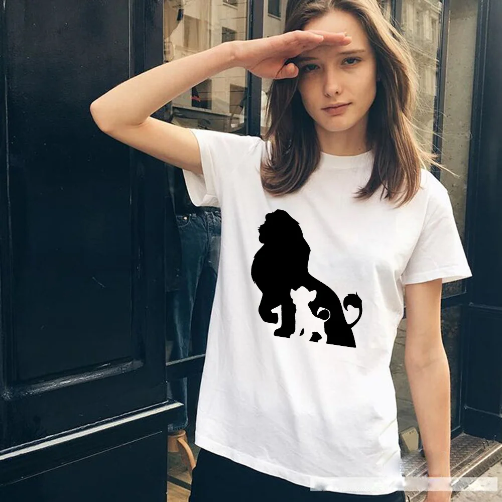 Black Print T Shirt Cartoon Lion King Graphic Female Clothing Valentine's Day Couple Short Sleeve Tops Summer Soft Women T-shirt
Black Print T Shirt Cartoon Lion King Graphic Female Clothing Valentine's Day Couple Short Sleeve Tops Summer Soft Women T-shirt