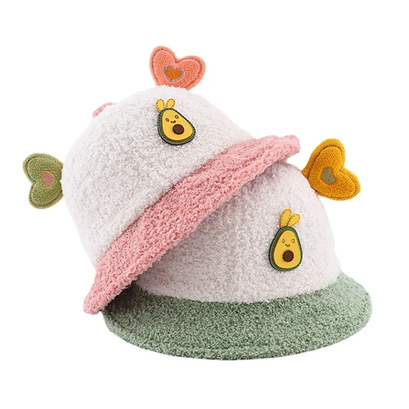 Baby Bucket Hat Pot Hat Baby Cartoon Autumn and Winter Love Fruit Warm Plush Hat for Children
Baby Bucket Hat Pot Hat Baby Cartoon Autumn and Winter Love Fruit Warm Plush Hat for Children