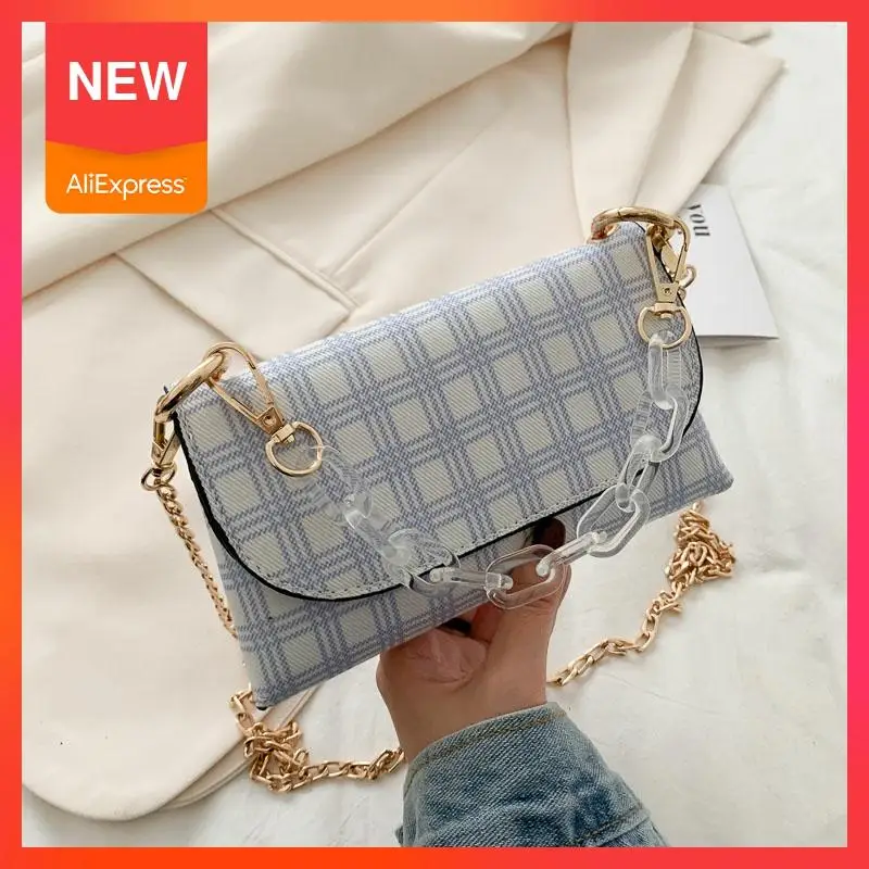 Women Bag 2020 New Summer Fashion Luxury Brand Designer Shoulder Messenger Bag Ladies Chain Plaid Crossbody Bags Female Handbag
Women Bag 2020 New Summer Fashion Luxury Brand Designer Shoulder Messenger Bag Ladies Chain Plaid Crossbody Bags Female Handbag