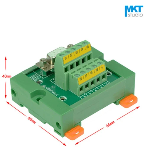 10Pcs Male/Female DB9 D-sub Connector To 10 Pins Screw Terminal Block PCB Board Adapter Module With Holder, RS232
10Pcs Male/Female DB9 D-sub Connector To 10 Pins Screw Terminal Block PCB Board Adapter Module With Holder, RS232
