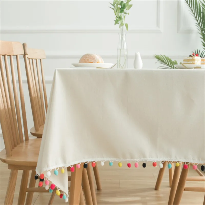 Colorful Pom Pom Dust-Proof Coffee Tea Tablecloth Rectangle White Party Cover Cloth tablecloth Wedding Banquet Decora ZB-JD1093
Colorful Pom Pom Dust-Proof Coffee Tea Tablecloth Rectangle White Party Cover Cloth tablecloth Wedding Banquet Decora ZB-JD1093