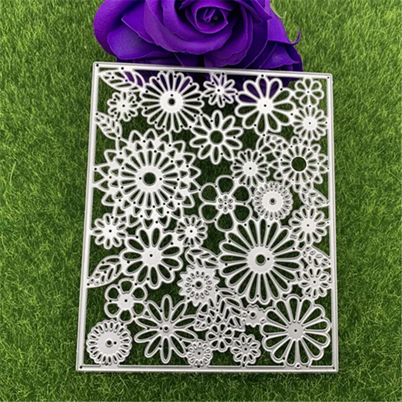 Rectangular flower pattern background hand embossed DIY album scrapbook greeting card decoration metal embossing mold
Rectangular flower pattern background hand embossed DIY album scrapbook greeting card decoration metal embossing mold
