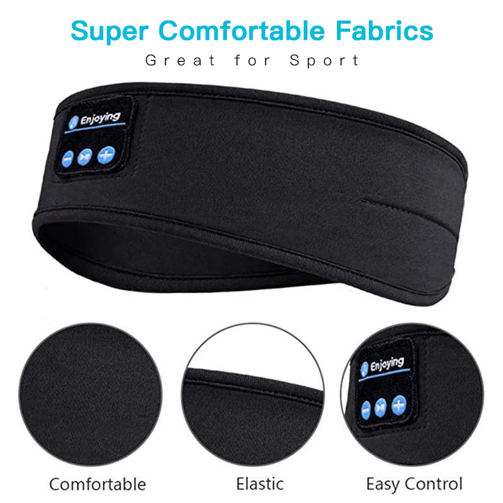 Sleep Mask Bluetooth Sleeping Headphones Headband Thin Soft Elastic Comfortable Wireless Music Headset Eye Mask for Side Sleeper
Sleep Mask Bluetooth Sleeping Headphones Headband Thin Soft Elastic Comfortable Wireless Music Headset Eye Mask for Side Sleeper