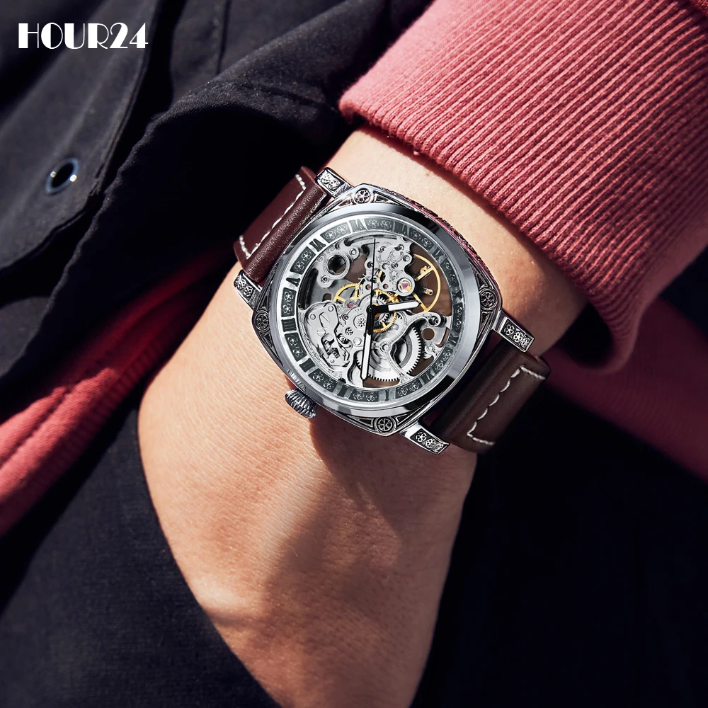 Fashion Men's Automatic Mechanical Watch Luxury Skeleton Military Waterproof Wristwatch For Men Leather Steeldive Male Clock New
Fashion Men's Automatic Mechanical Watch Luxury Skeleton Military Waterproof Wristwatch For Men Leather Steeldive Male Clock New