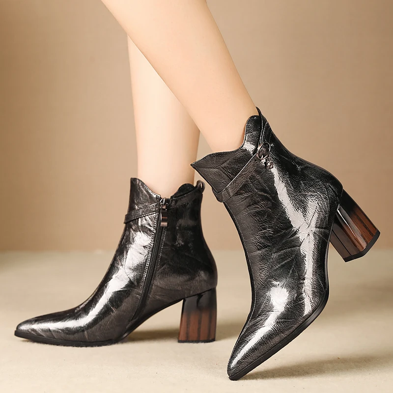 ISNOM Emboss Print Boots Women Ankle Booties Pointed Toe Shoes Female High Heels Shoes Ladies Party Buckle Shoes Winter 2020 New
ISNOM Emboss Print Boots Women Ankle Booties Pointed Toe Shoes Female High Heels Shoes Ladies Party Buckle Shoes Winter 2020 New