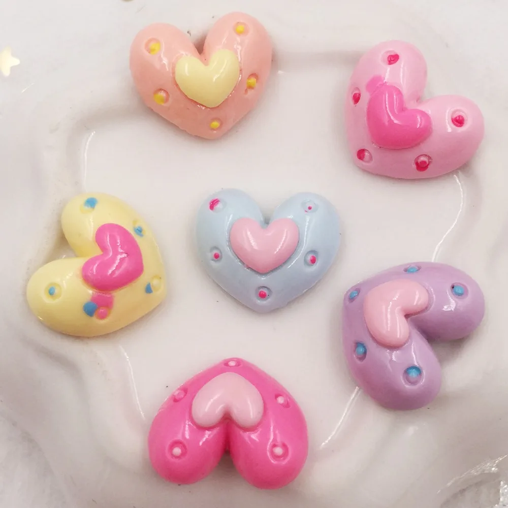 20pcs resin Lovely 3D Colorful heart Flat back stone appliques DIY Wedding scrapbook craft OF620
20pcs resin Lovely 3D Colorful heart Flat back stone appliques DIY Wedding scrapbook craft OF620