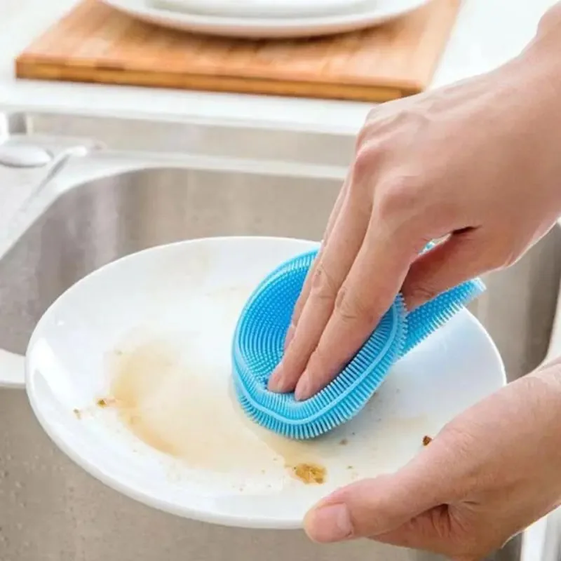 12Pcs Silicone Cleaning Brushes Soft Silicone Scouring Pad Washing Sponge Dish Bowl Pot Cleaner Washing Tool Kitchen Accessories
12Pcs Silicone Cleaning Brushes Soft Silicone Scouring Pad Washing Sponge Dish Bowl Pot Cleaner Washing Tool Kitchen Accessories