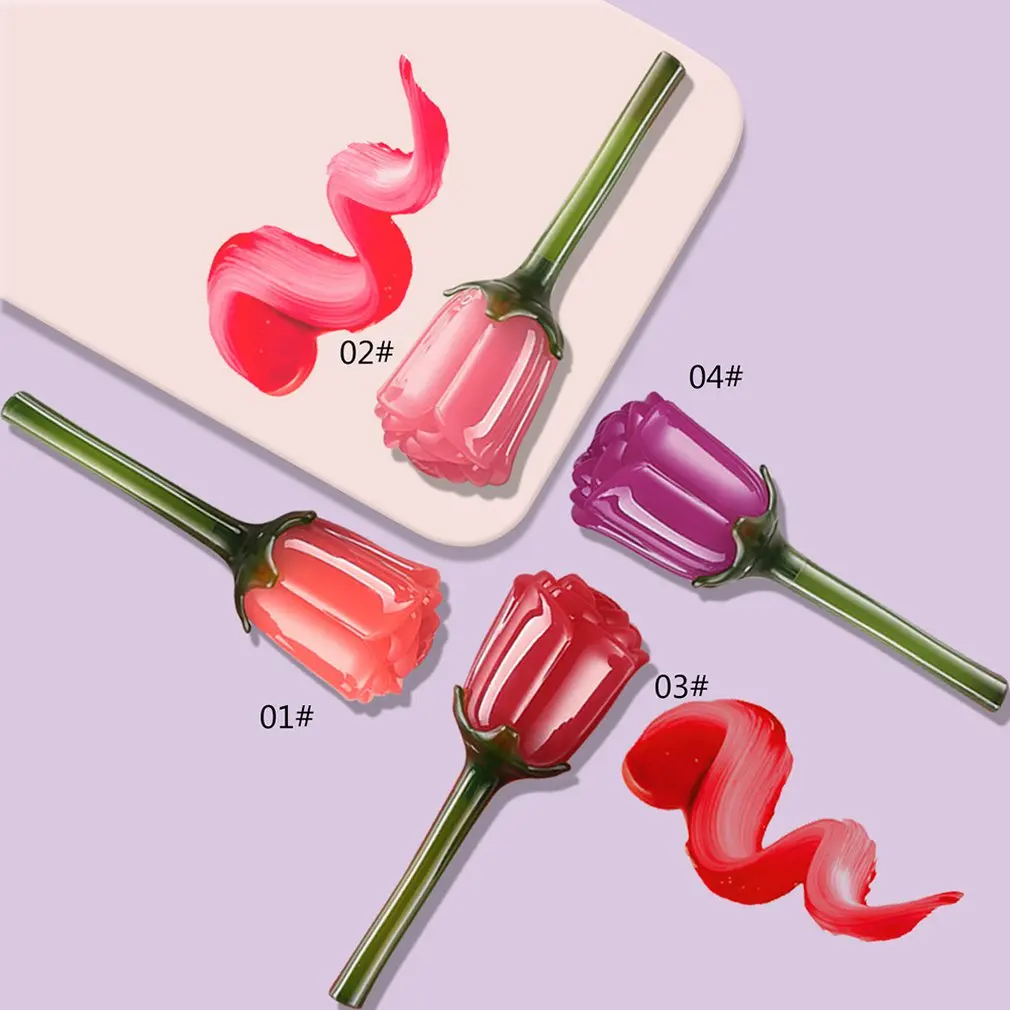 Rose Flower Design Moisturizing Lip Gloss Lipstick Long Lasting Sexy Women Fashionable Lip Makeup Lipstick Cosmetic Tools
Rose Flower Design Moisturizing Lip Gloss Lipstick Long Lasting Sexy Women Fashionable Lip Makeup Lipstick Cosmetic Tools
