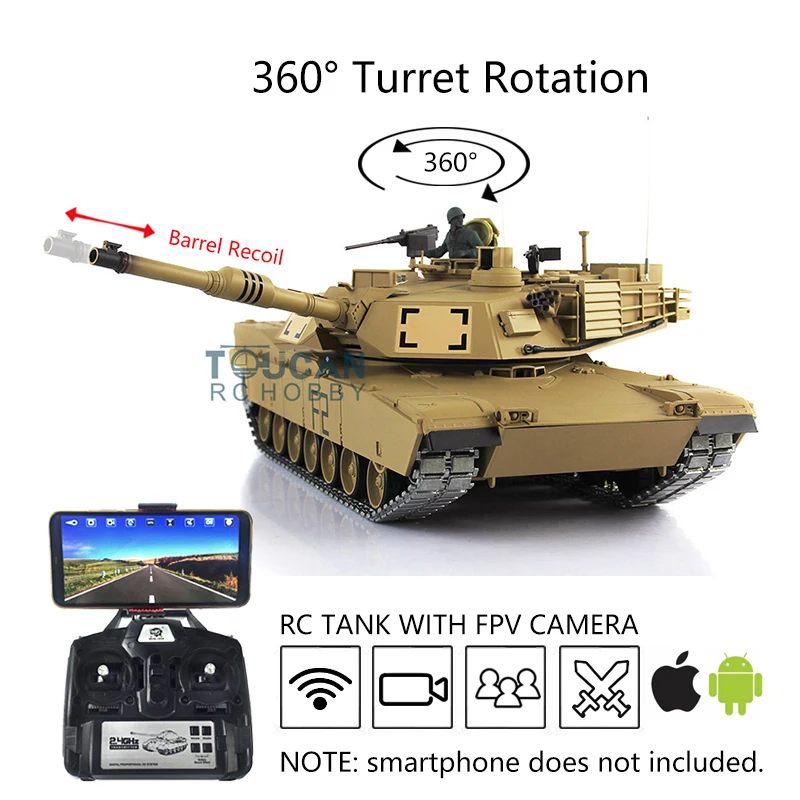 US Stock Heng Long 1/16 Version 6.0 Upgraded M1A2 Abrams RTR RC Tank 3918 W/ 360 Turret TH16255-SMT5
US Stock Heng Long 1/16 Version 6.0 Upgraded M1A2 Abrams RTR RC Tank 3918 W/ 360 Turret TH16255-SMT5