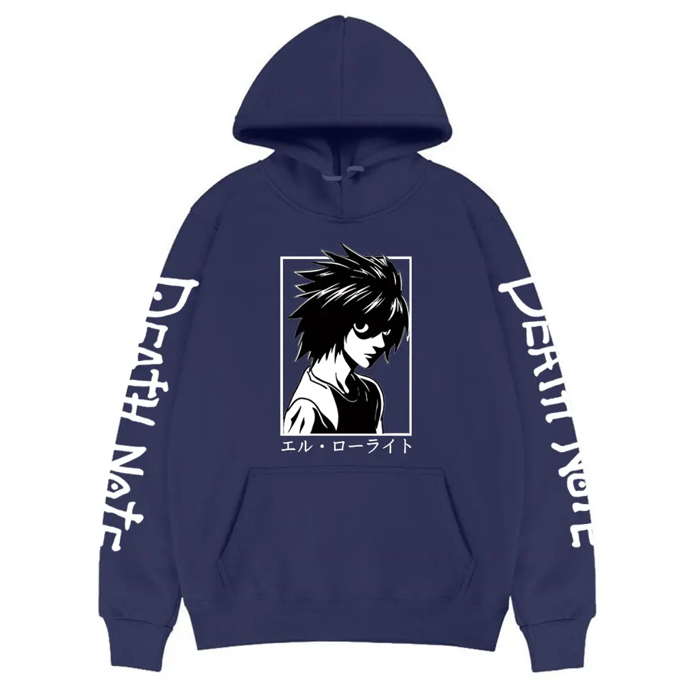 Hot Sell Recommended Anime Death Note Light Hoodie Yagami Pattern Sweatshirt Casual Pullover Men Women Japanese Retro Clothing
Hot Sell Recommended Anime Death Note Light Hoodie Yagami Pattern Sweatshirt Casual Pullover Men Women Japanese Retro Clothing
