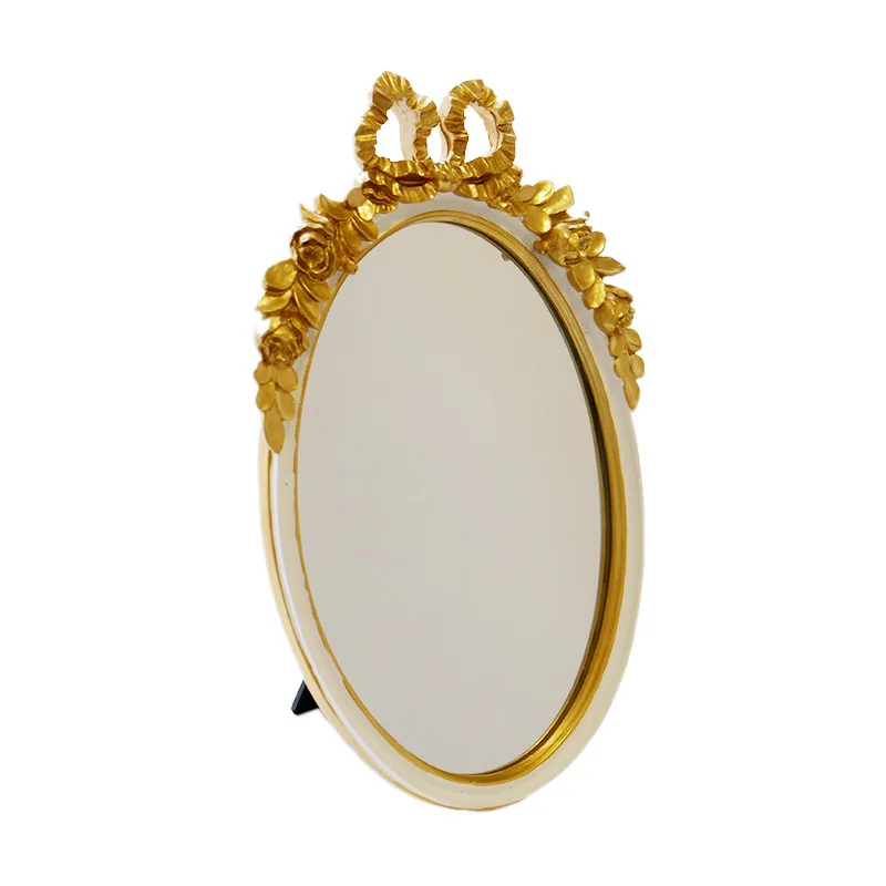 Vintage Makeup Mirror Exquisite Bathroom Mirror Wall Hanging Mirror Lady Makeup Vanity Mirrors Decorative Desktop Mirror
Vintage Makeup Mirror Exquisite Bathroom Mirror Wall Hanging Mirror Lady Makeup Vanity Mirrors Decorative Desktop Mirror