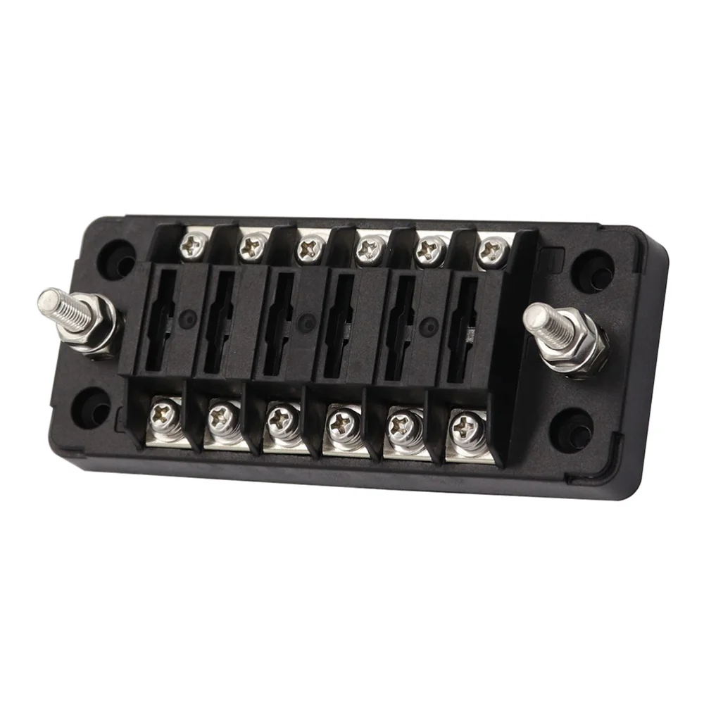 F4142A-6 6 Way Fuse Box Block Fuse Holder Box Car Vehicle Circuit Automotive Car Fuse Accessory with 2 Sticker and 4 Screws (Bla
F4142A-6 6 Way Fuse Box Block Fuse Holder Box Car Vehicle Circuit Automotive Car Fuse Accessory with 2 Sticker and 4 Screws (Bla