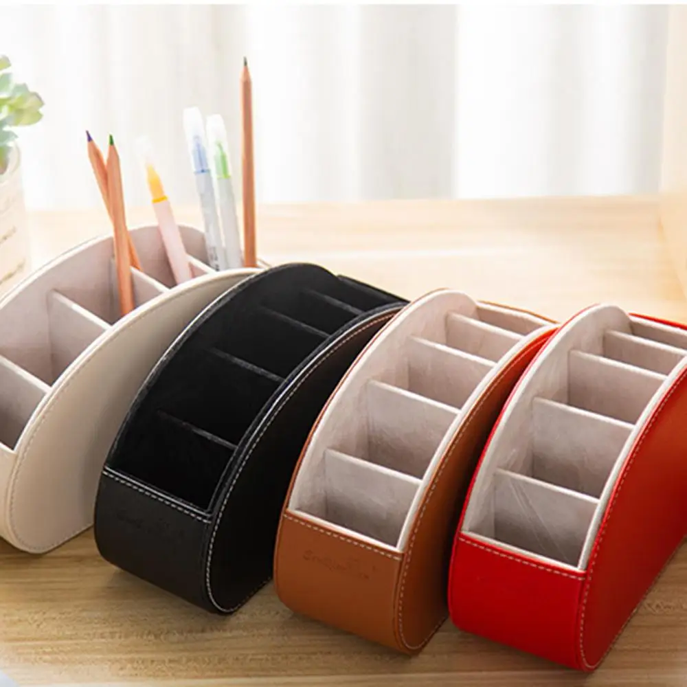 Hot Leather Storage Box Multifunctional Desk Organizer Box Black Solid Color Simple Style Home Office Remote Control Storage
Hot Leather Storage Box Multifunctional Desk Organizer Box Black Solid Color Simple Style Home Office Remote Control Storage