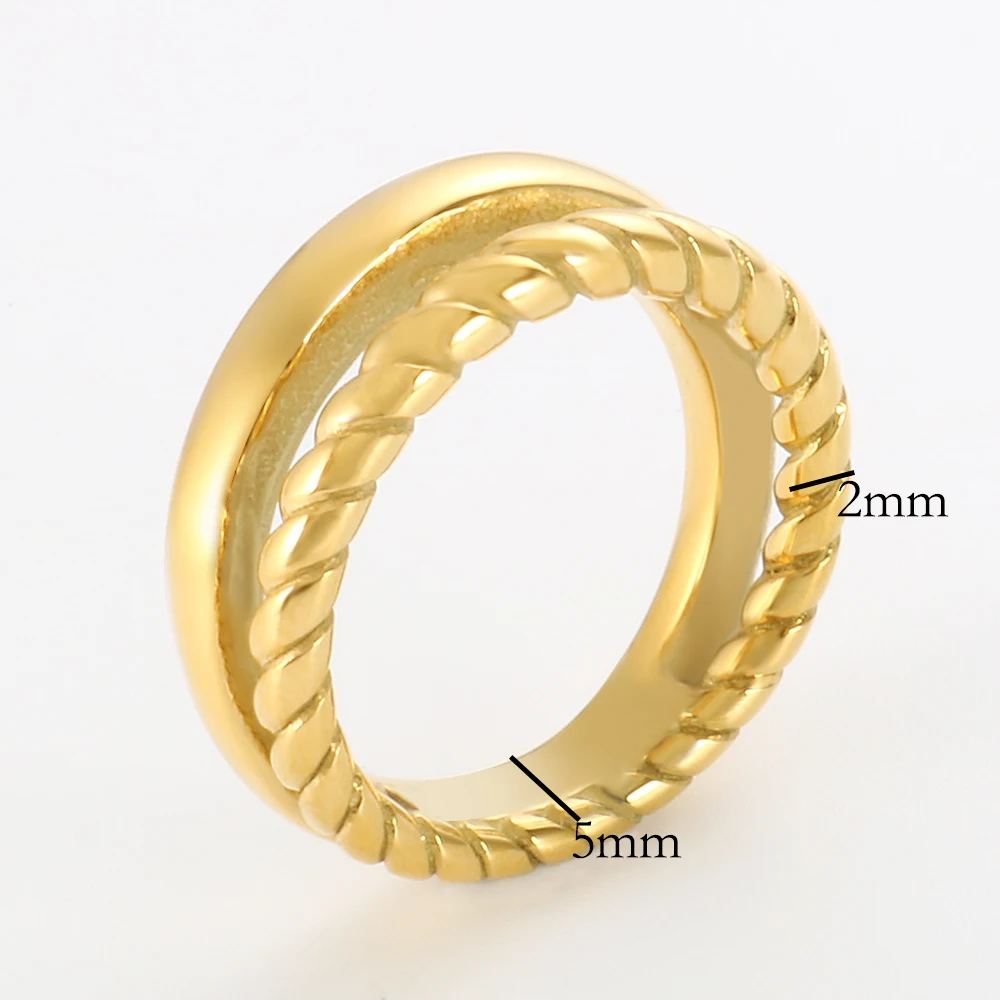 ZMFashion 5mm Personality Punk Hip-hop Rings For Men Women Vintage Twisted Hollow Finger Ring Thick Fine Jewelry Accessories
ZMFashion 5mm Personality Punk Hip-hop Rings For Men Women Vintage Twisted Hollow Finger Ring Thick Fine Jewelry Accessories