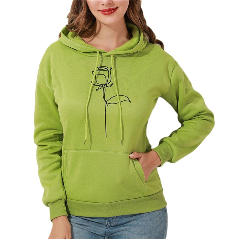 Women Hood Hoodies Ladies Plus Velvet Sweatshirts Ladies Long Sleeve Casual Hooded Oversized Pullover Tops Rose Print Sweatshirt
Women Hood Hoodies Ladies Plus Velvet Sweatshirts Ladies Long Sleeve Casual Hooded Oversized Pullover Tops Rose Print Sweatshirt