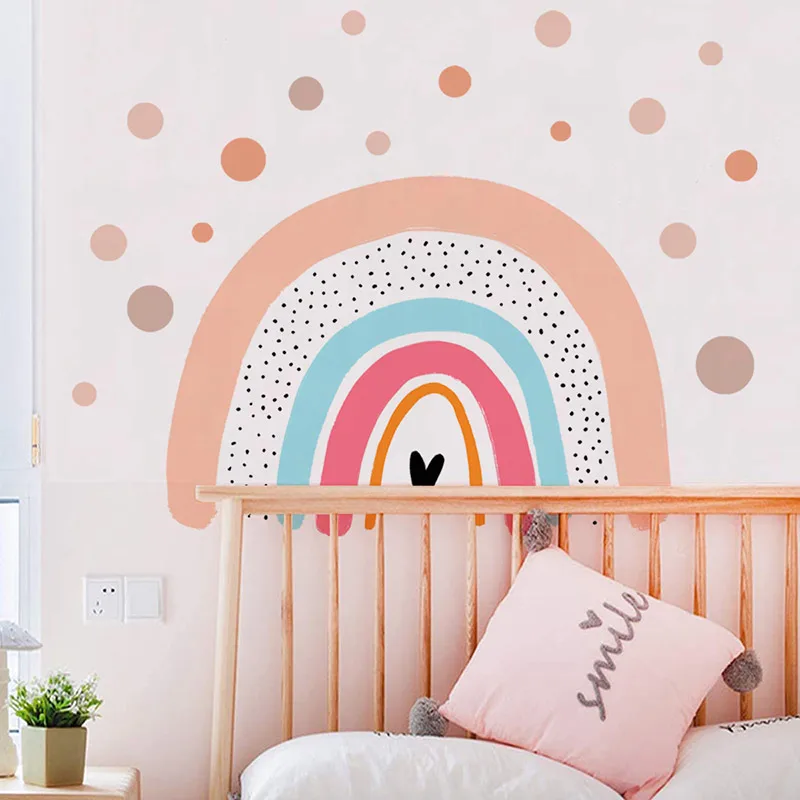 Love Heart Rainbow Wall Stickers for Babys room Bedroom Tile Wall Decor Removable PVC Wall Murals for Room Decoration Home Decor
Love Heart Rainbow Wall Stickers for Babys room Bedroom Tile Wall Decor Removable PVC Wall Murals for Room Decoration Home Decor