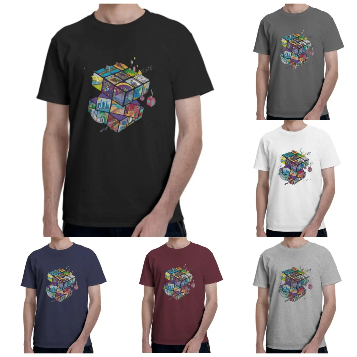 Casual High Quality Cotton Short Sleeve T-Shirt Magic square printing o-neck t-shirt casual hip hop t-shirt for men
Casual High Quality Cotton Short Sleeve T-Shirt Magic square printing o-neck t-shirt casual hip hop t-shirt for men