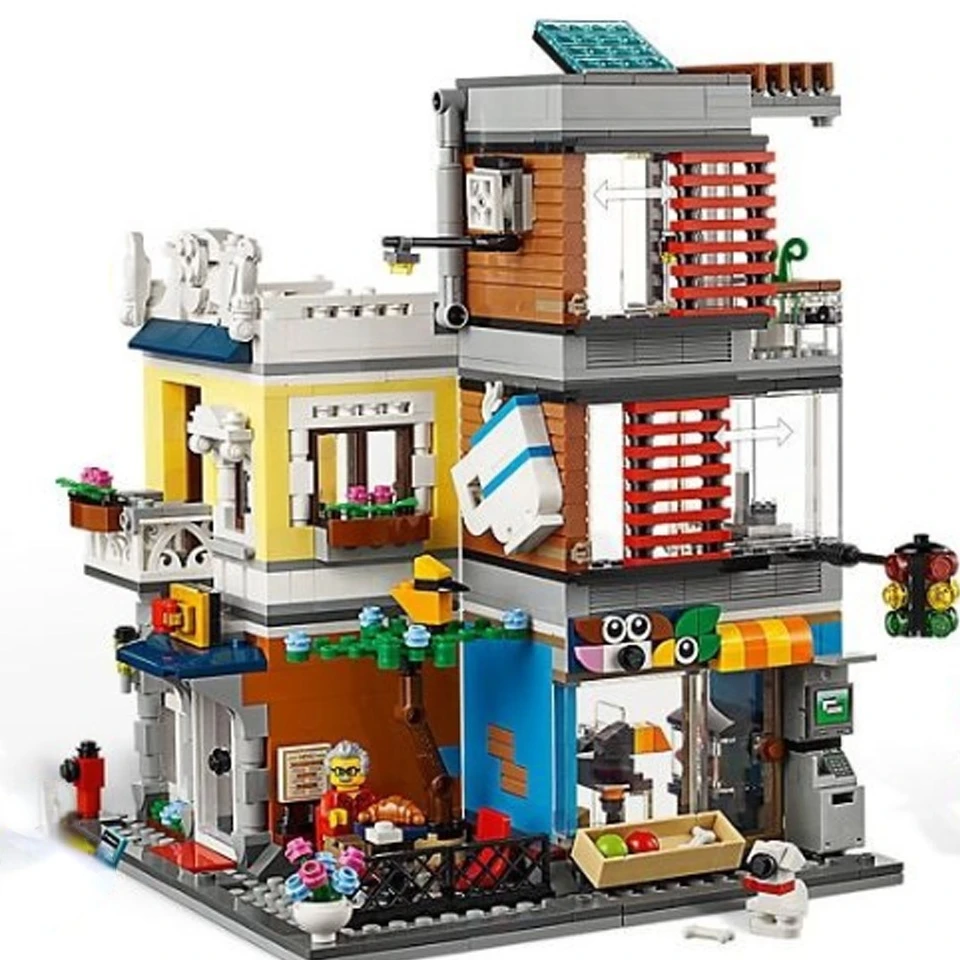 Детский конструктор 3 в 1 «Townhouse», зоомагазин и магазин игрушек кафе, фигурки, наборы моделей, классические детские игрушки, подарок
Детский конструктор 3 в 1 «Townhouse», зоомагазин и магазин игрушек кафе, фигурки, наборы моделей, классические детские игрушки, подарок