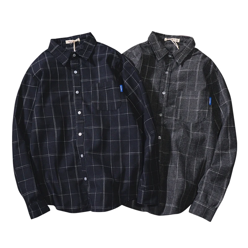 Men Shirt 2021 New Arrival Spring And Autumn Retro Plaid Long Sleeve Male Shirt Student Fashion Japanese Style Teenage Boy S09
Men Shirt 2021 New Arrival Spring And Autumn Retro Plaid Long Sleeve Male Shirt Student Fashion Japanese Style Teenage Boy S09