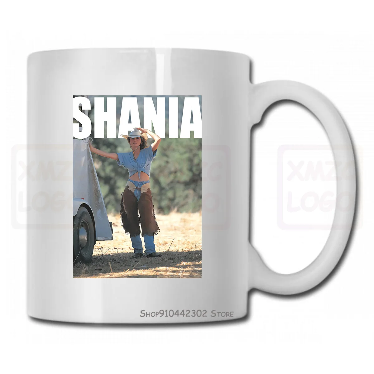 Shania Twain Классическая фотография винтажная хлопковая белая мужская кружка K353 для