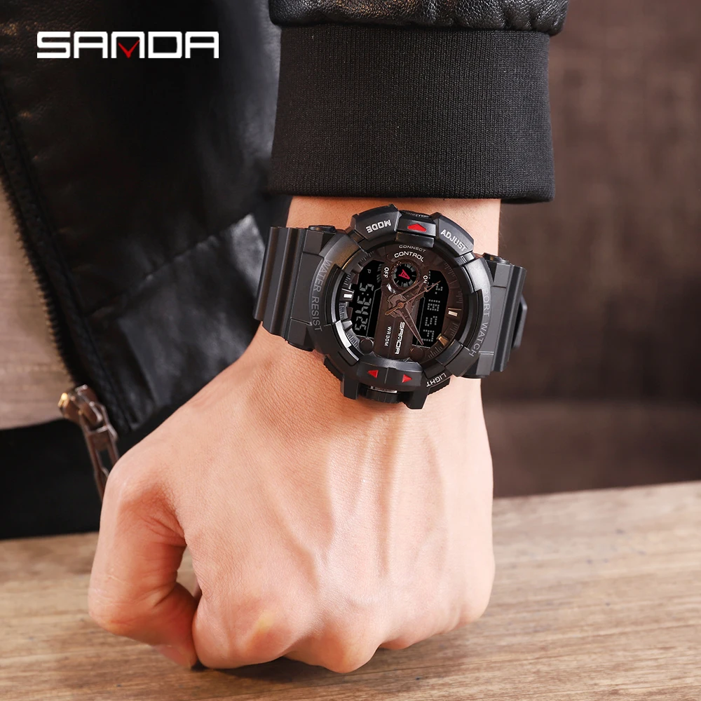2020 SANDA Military Men's Watch Top Brand Luxury Waterproof Sports Wristwatch Fashion Quartz Clocks Male Watch Relogio Masculino
2020 SANDA Military Men's Watch Top Brand Luxury Waterproof Sports Wristwatch Fashion Quartz Clocks Male Watch Relogio Masculino
