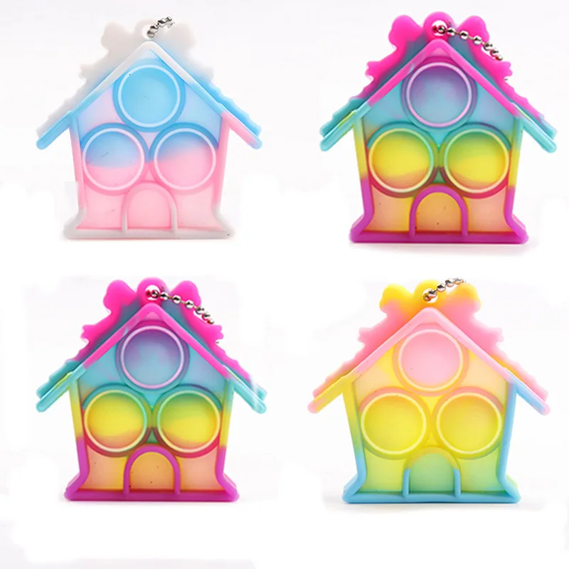 Fidget Toys Pop It Small House Simple Dimple Finger Press Poppers Push Bubble Decompression Anti Stress Kawaii Toys for Children
Fidget Toys Pop It Small House Simple Dimple Finger Press Poppers Push Bubble Decompression Anti Stress Kawaii Toys for Children