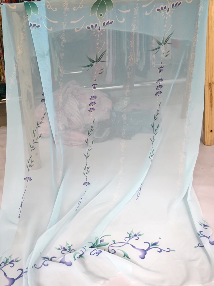 1 meter X 1.48 meter Dancing Dress Robe Fabric Gauze Soft Chiffon Material Painting
1 meter X 1.48 meter Dancing Dress Robe Fabric Gauze Soft Chiffon Material Painting