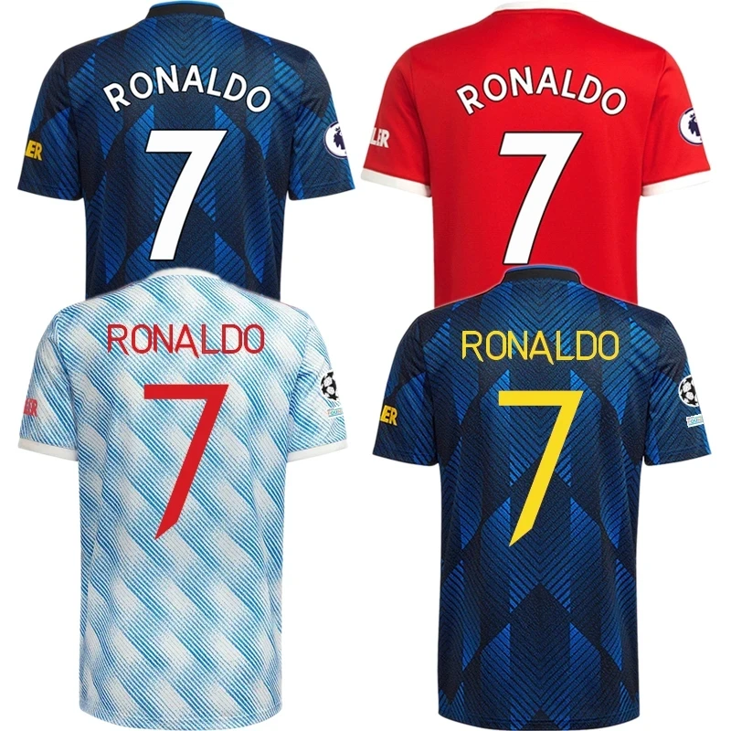 

Maillot football Man 2021-22 Utd Shirt Ronaldo United Jersey Top Thai Home Away Soccer jersey