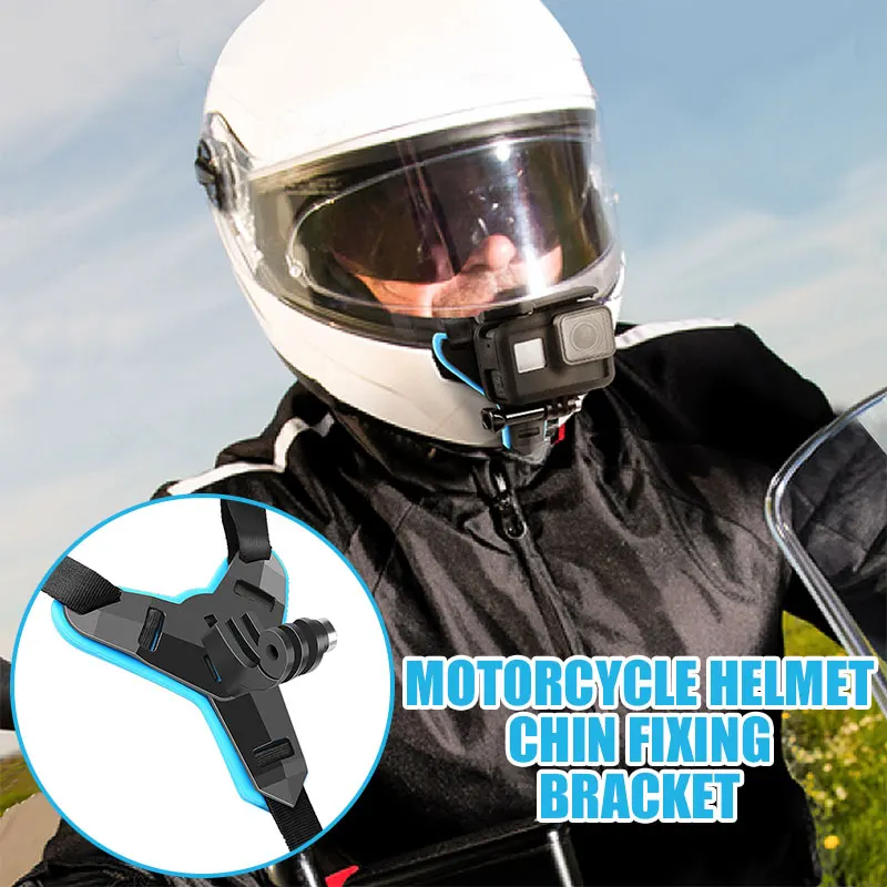 Motorcycle Helmet Blue Cycling Helmet Chin Mount Portable Sport Accessories Chin Mount Creative Front Chin Mount
Motorcycle Helmet Blue Cycling Helmet Chin Mount Portable Sport Accessories Chin Mount Creative Front Chin Mount